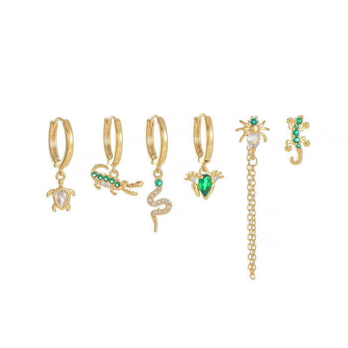 Fashionable and Creative New Animal Ear Cuffs for Women, Popular in Europe and America, Tassel Style Spider and Frog...