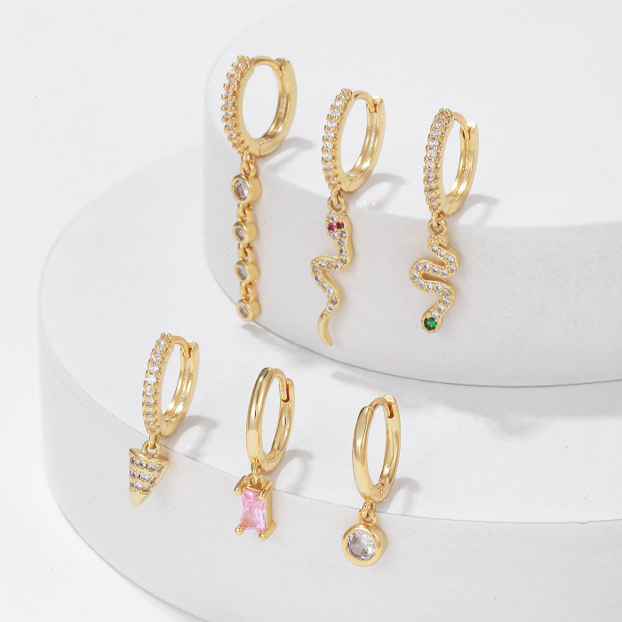 Everyday Easy-to-match Geometric Earrings, Six-piece Set of New Trendy Women's Earrings, Wholesale, Jewelry Sets