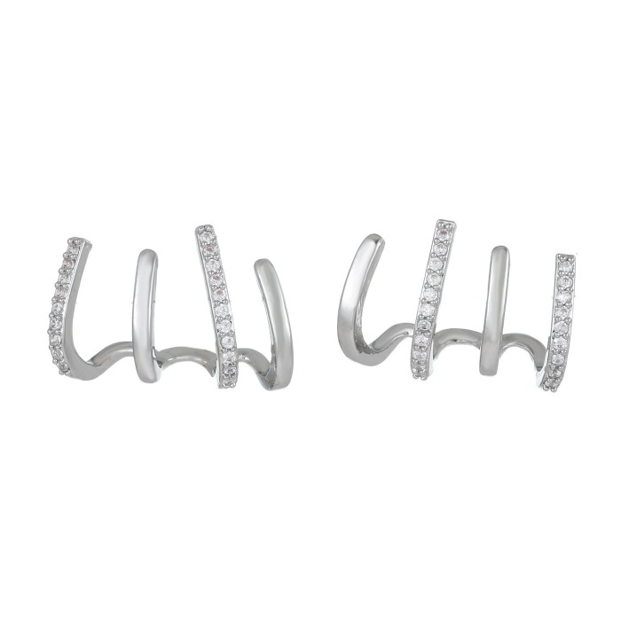 Korean-style Stone-Studded Butterfly Earrings for Women, Light Luxury and High-end Feel, S925 Silver Needle Earring...