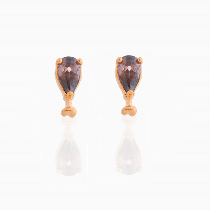 Hamburg Series Exquisite Earrings, 18K Gold Plated Copper with Color Retention, Zirconia Earrings, Popular in E-comme...