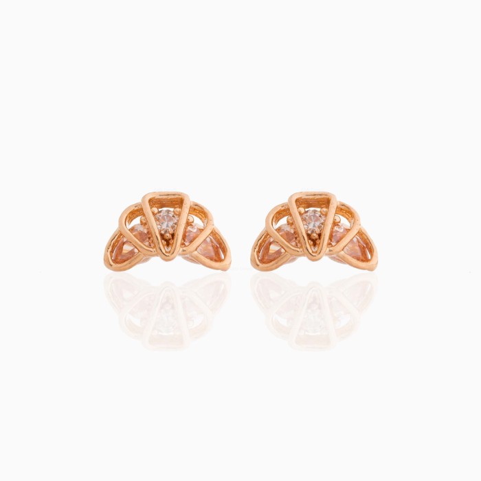 Hamburg Series Exquisite Earrings, 18K Gold Plated Copper with Color Retention, Zirconia Earrings, Popular in E-comme...