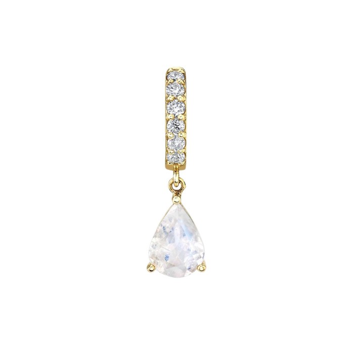 Bestseller: Waterdrop Colored Zircon Pendant Earrings, Exquisite Copper Plated with 18K Real Gold, Color-retaining Ea...
