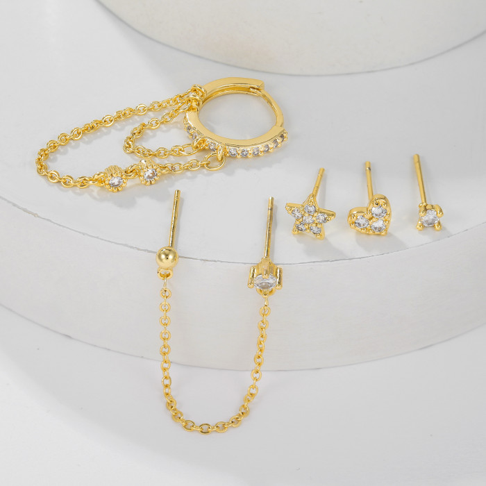 Exclusive Supply for Europe and America: Personalized Ins-style Tassel Earrings for Women, Geometric Stud Earring Set...