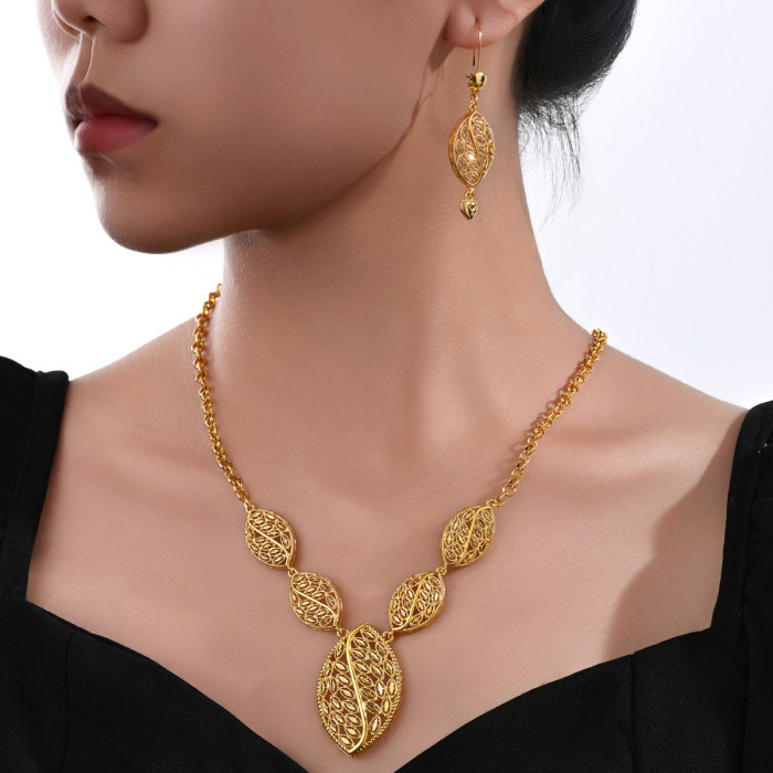 Arab Bohemian Gold Plated Jewelry Set