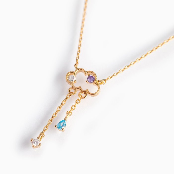 Korean INS Style New Koala Mickey Earrings with Tassels, 18K Real Gold Cute Bear and Cloud Earrings Wholesale