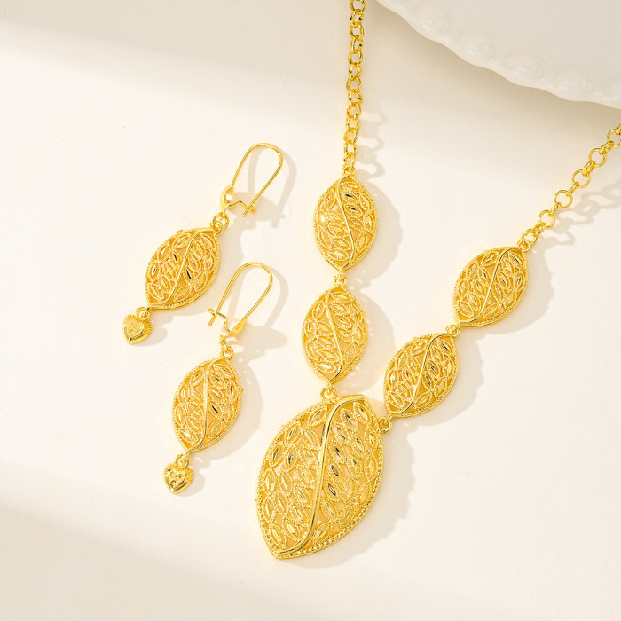 Arab Bohemian Gold Plated Jewelry Set
