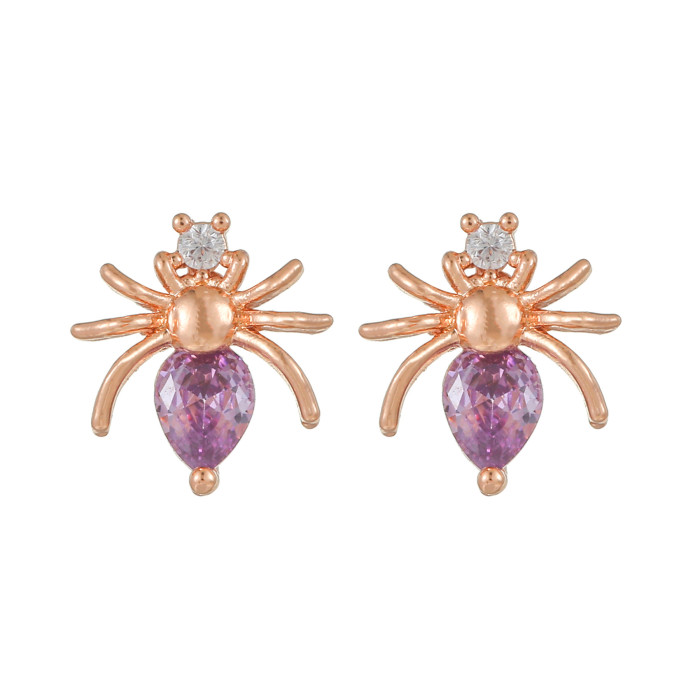 S925 Silver Needle Insect Series Earrings, High-end New Niche Personalized Spider and Dragonfly Earrings Wholesale, 9...