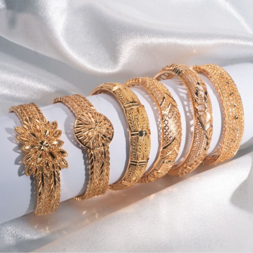 Dubai Bridal Brass Gold Plated Bangle