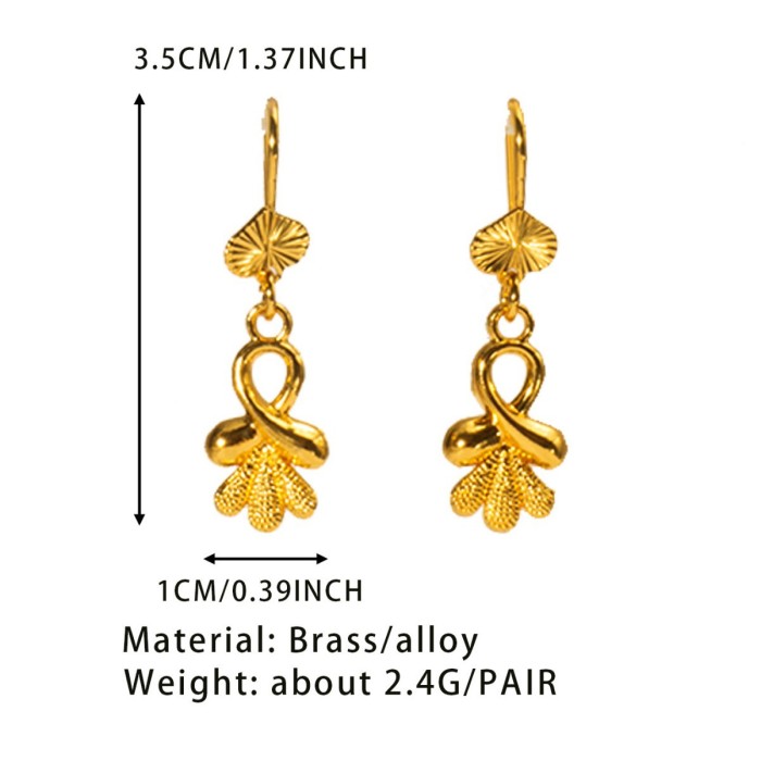 Bohemian 24K Gold Leaf Earrings