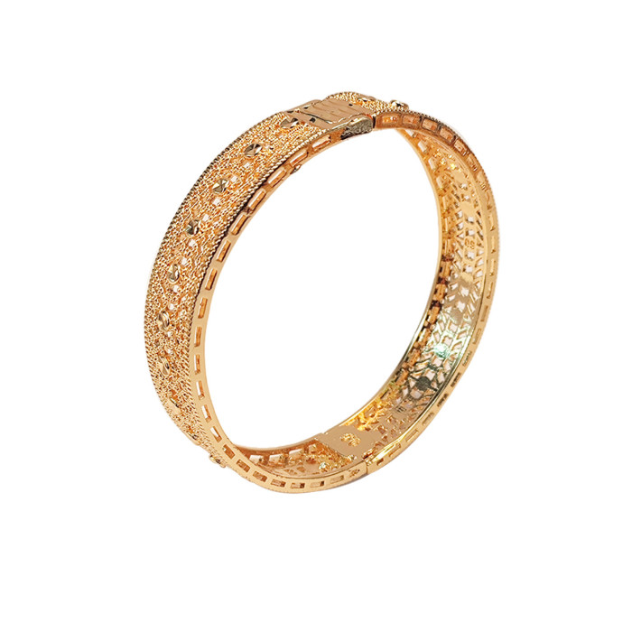 Dubai Bridal Brass Gold Plated Bangle