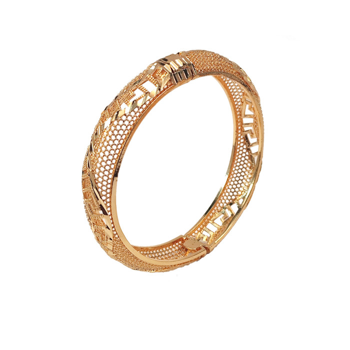 Dubai Bridal Brass Gold Plated Bangle