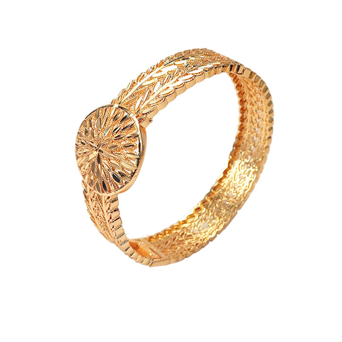 Dubai Bridal Brass Gold Plated Bangle