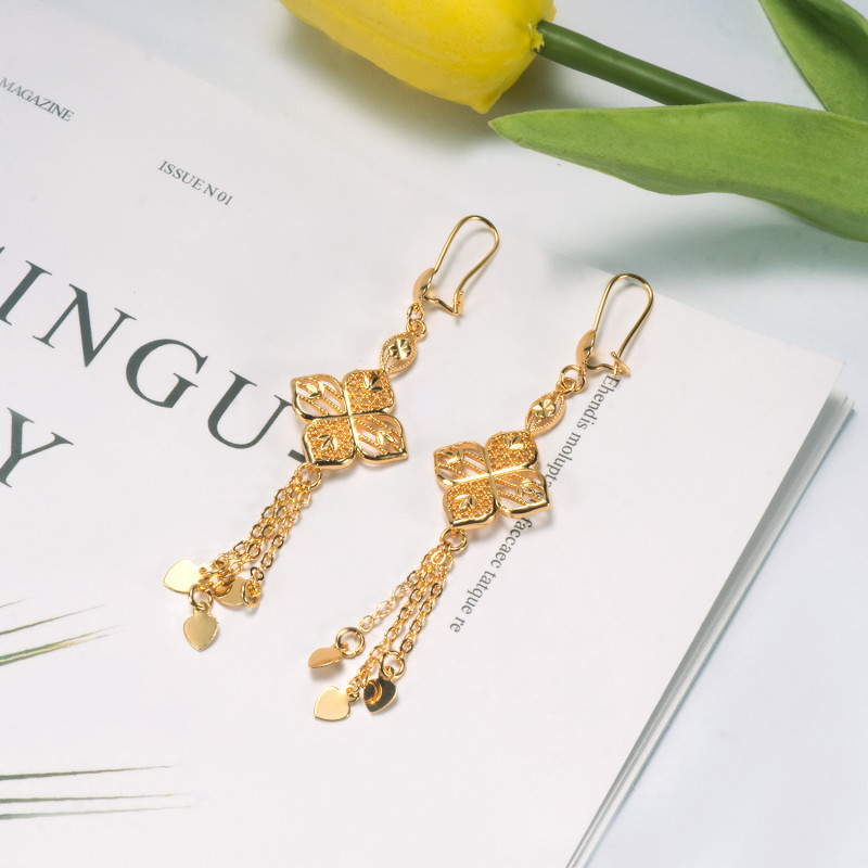 Middle Eastern Gold Plated Women Earrings
