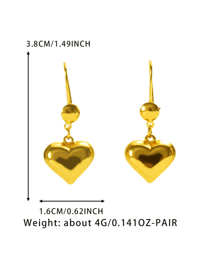 Gold Plated Earrings for Women, European Elegant Jewelry Wholesale