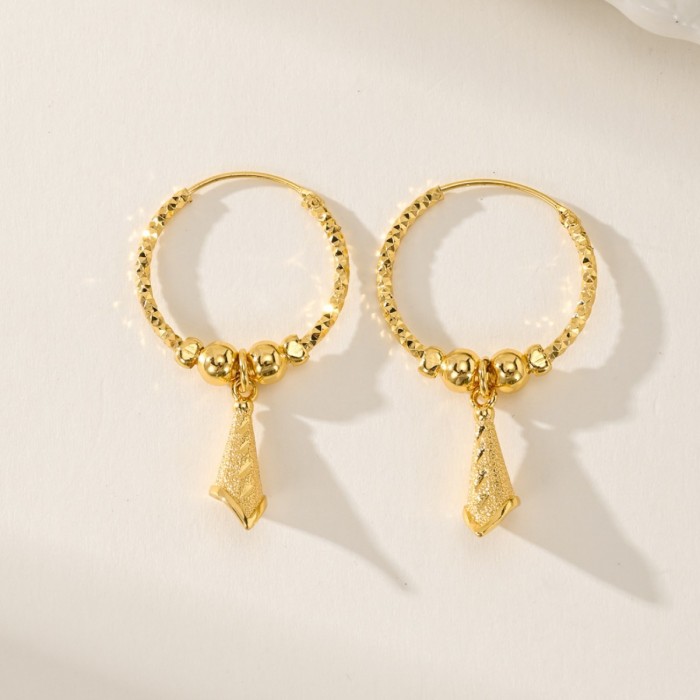 Gold Plated Earrings for Women, Nigerian Middle East Jewelry Wholesale