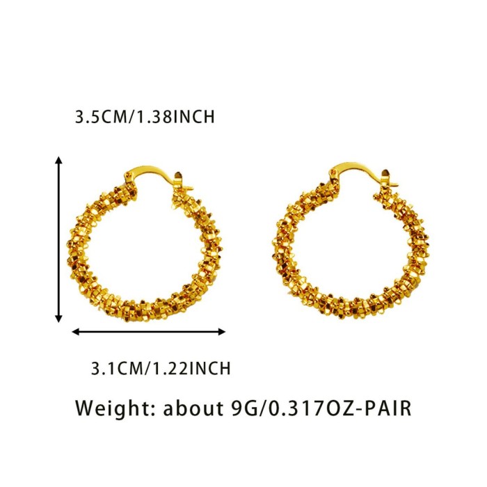 Gold Plated Earrings for Women, Vintage Luxury Jewelry Wholesale