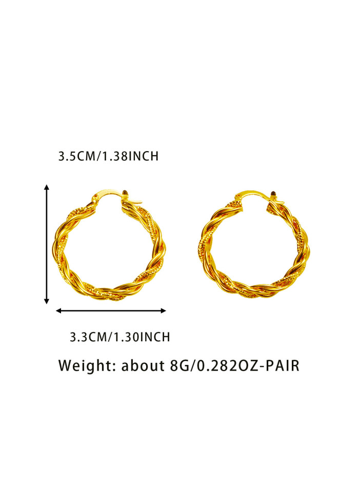 Gold Plated Earrings for Women, Vintage Luxury Jewelry Wholesale