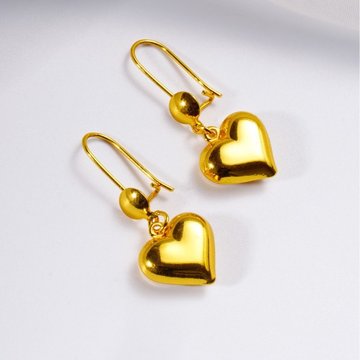 Gold Plated Earrings for Women, European Elegant Jewelry Wholesale