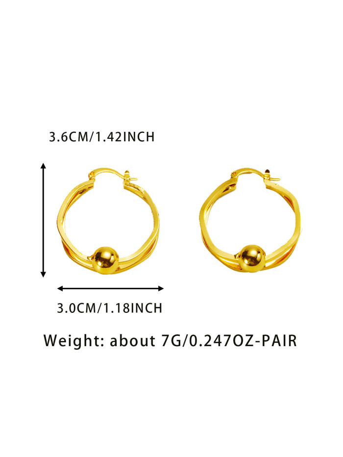 Gold Plated Earrings for Women, Middle East Vintage French Jewelry Wholesale