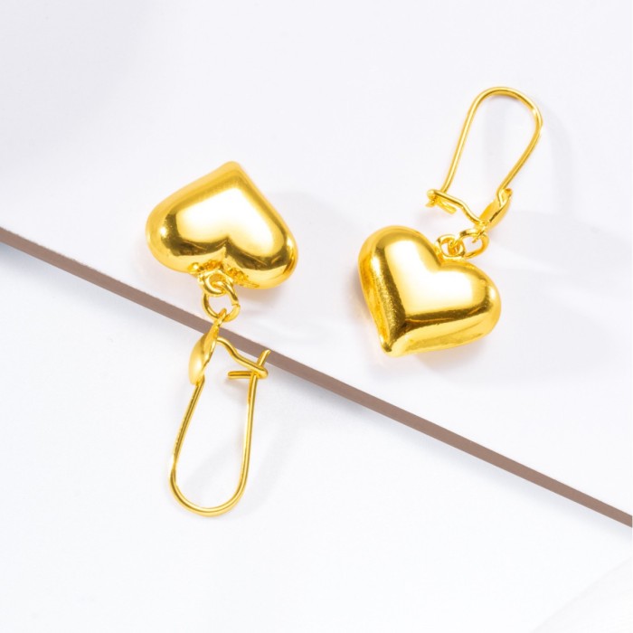 Gold Plated Earrings for Women, European Elegant Jewelry Wholesale