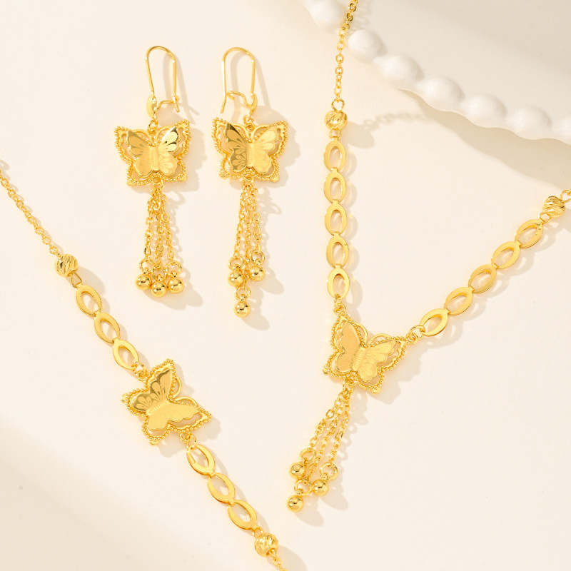 Gold Plated Jewelry Set for Women, Middle East Jewelry Wholesale