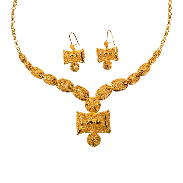 Tassel Long Gold Plated Jewelry Set for Women, Dubai Jewelry Wholesale