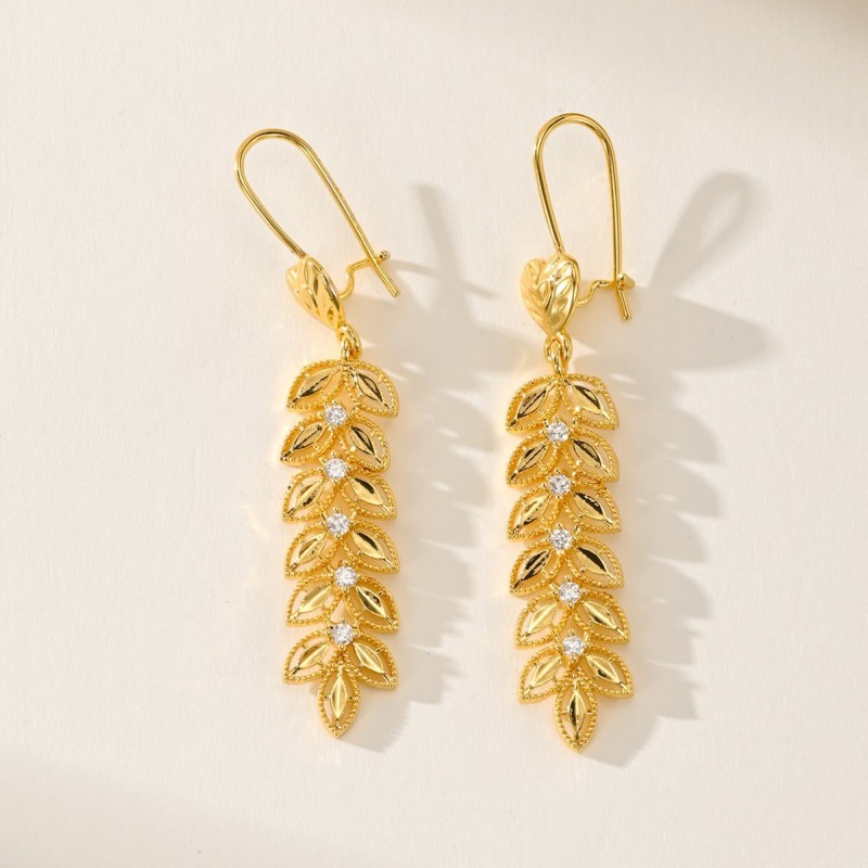 Tassel Zircon Earrings for Women, French Luxury Jewelry Wholesale