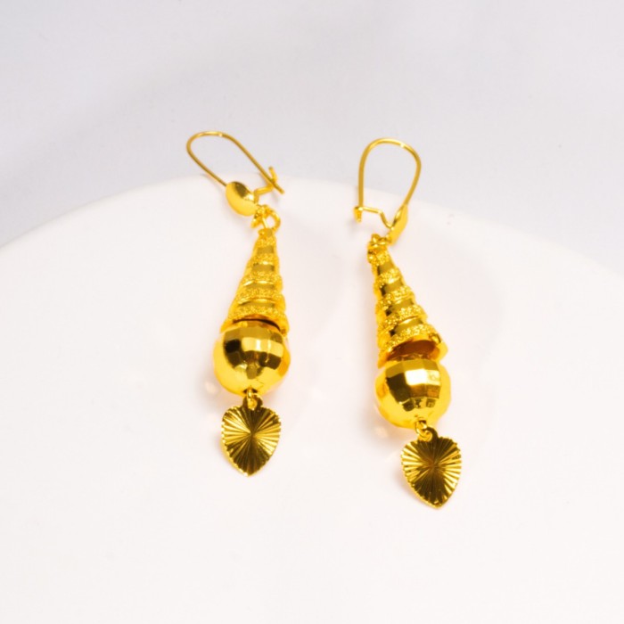 Long Brass Gold Plated Earrings for Women Wholesale