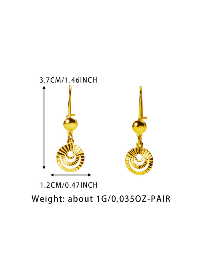 Brass Gold Plated Earrings for Women, Middle East Ethnic Statement Jewelry Wholesale