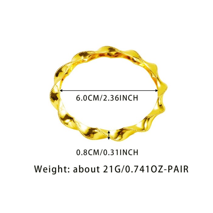 Sand Gold Plated Bridal Bangle Bracelet for Women, Dubai Nigerian Jewelry Wholesale