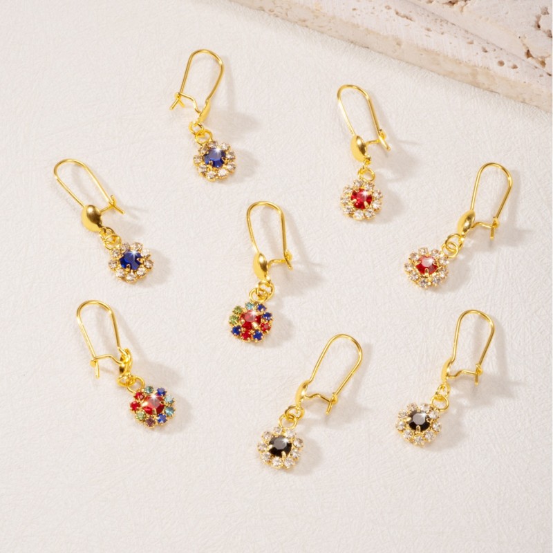 Zircon Earrings for Women, Luxury Niche Jewelry Wholesale