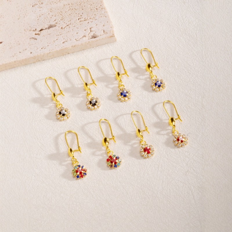 Zircon Earrings for Women, Luxury Niche Jewelry Wholesale