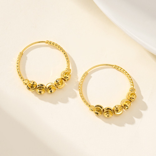 Gold Plated Earrings for Women, Nigerian Middle East Fashion Jewelry Wholesale