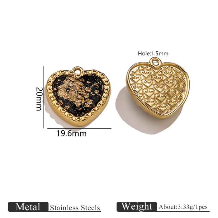 Heart Star Stainless Steel Necklace for Women, Vintage Jewelry Wholesale