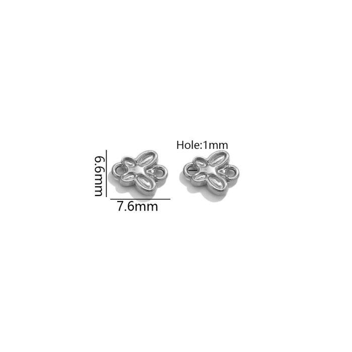 Flower Heart Stainless Steel Bracelet for Women Wholesale