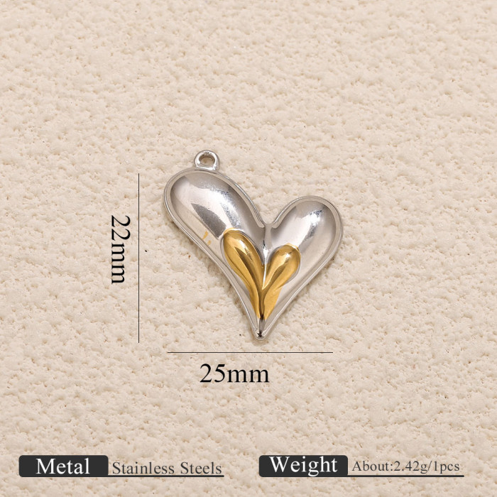 Heart Gold Plated Necklace for Women, Vintage Jewelry Wholesale