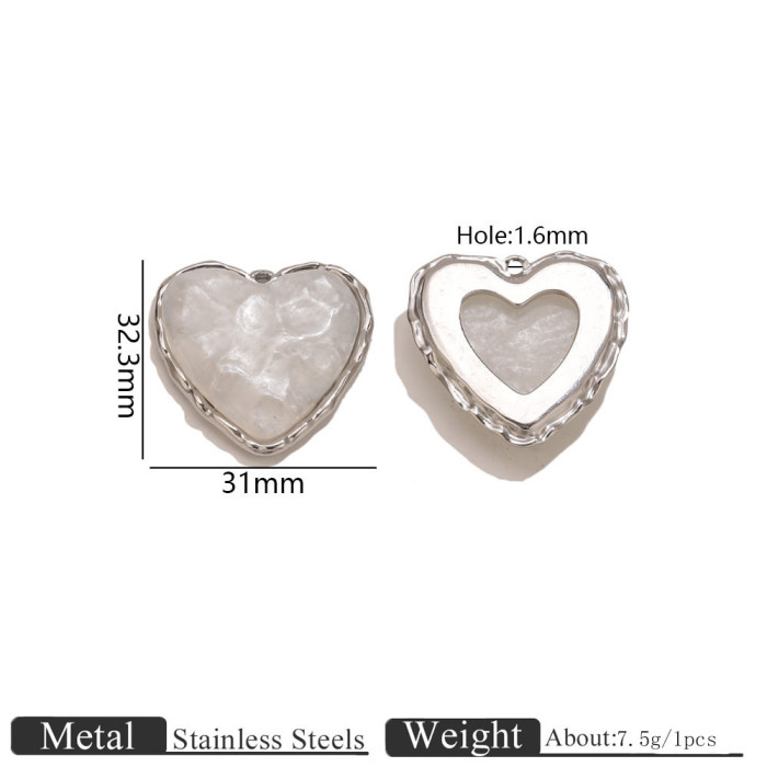 Heart Stainless Steel Necklace for Women, Vintage Luxury Jewelry Wholesale