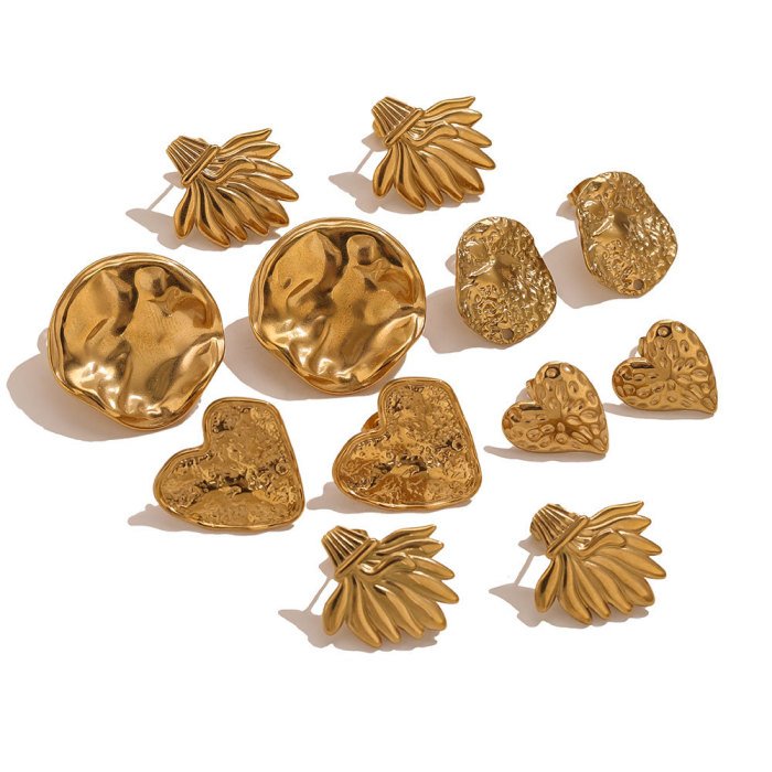 Heart Round Stainless Steel Jewelry Finding, for DIY Earring & Necklace Making European Daily Wear and Gifts Wholesale