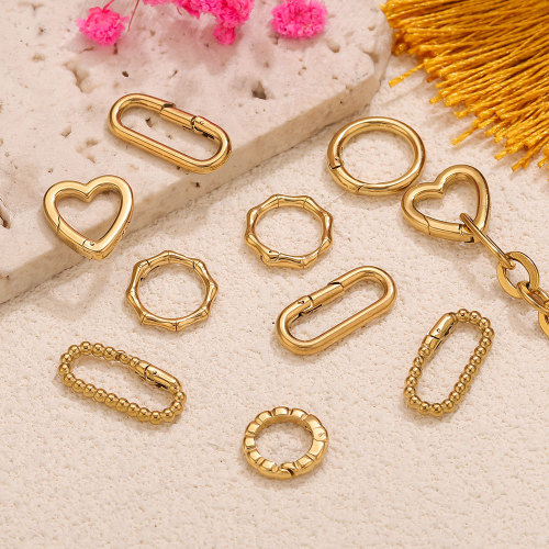 Heart Stainless Steel Keychain, for DIY Jewelry Making Luxury Versatile Ideal Gift Wholesale