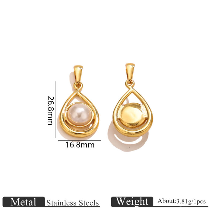 Water Drop Stainless Steel Necklace, for Ladies European Fashion Wholesale Fashion Jewelry