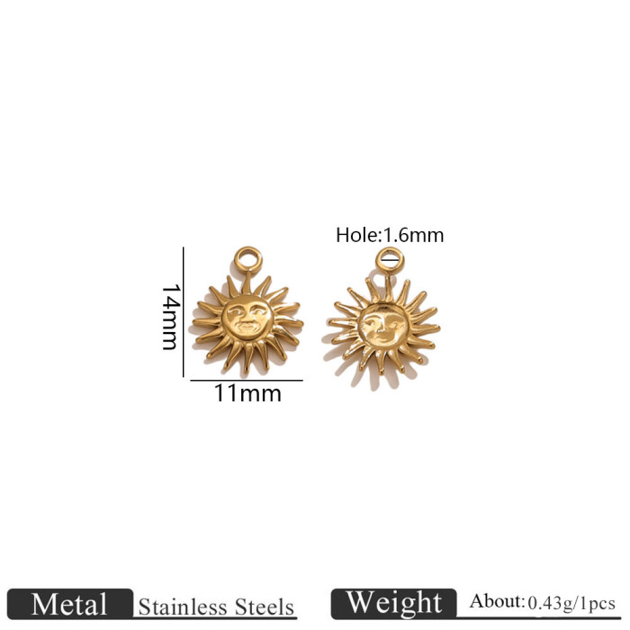 Bow Butterfly Heart Sun Stainless Steel Jewelry Finding, for DIY Earring & Bracelet & Necklace Making Wholesale