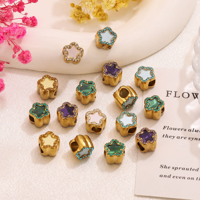 Flower Stainless Steel Necklace, for Her Wholesale Jewelry