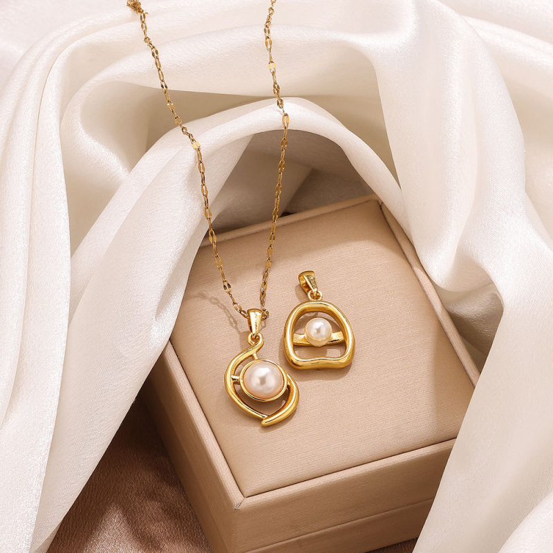 Water Drop Stainless Steel Necklace, for Ladies European Fashion Wholesale Fashion Jewelry