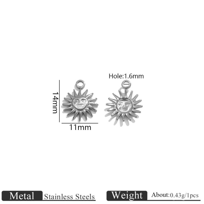 Bow Butterfly Heart Sun Stainless Steel Jewelry Finding, for DIY Earring & Bracelet & Necklace Making Wholesale