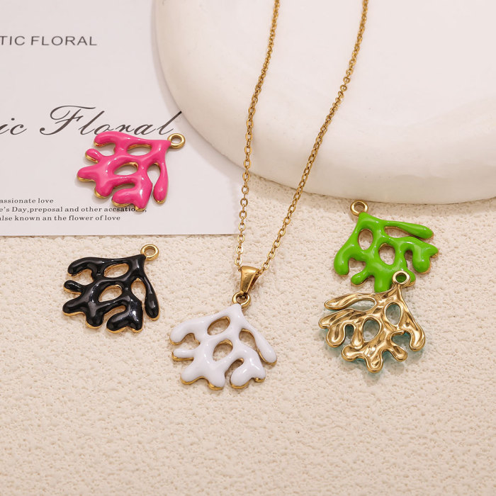 Enamel Stainless Steel Pendant Charm, for DIY Earring & Bracelet & Necklace Making Versatile Ideal Gift Wholesale
