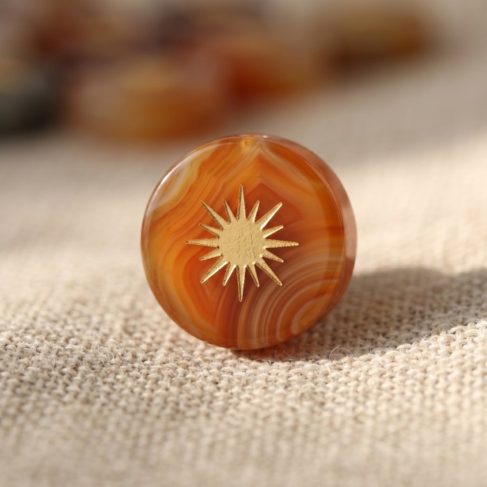 Sun Star Stainless Steel Spacer Bead, for DIY Bracelet Making Wholesale