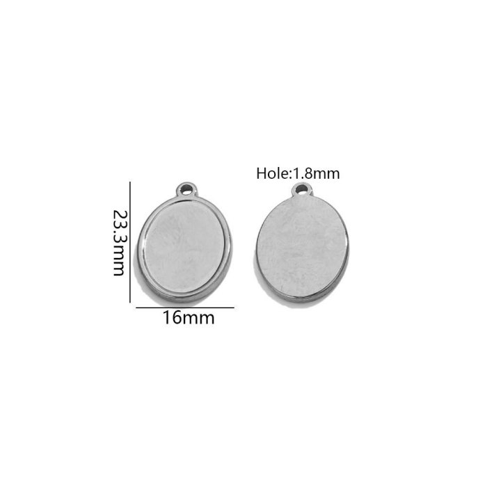 Heart Square Stainless Steel Pendant Charm, for DIY Earring & Bracelet & Necklace Making Daily Wear and Gifts Wholesale