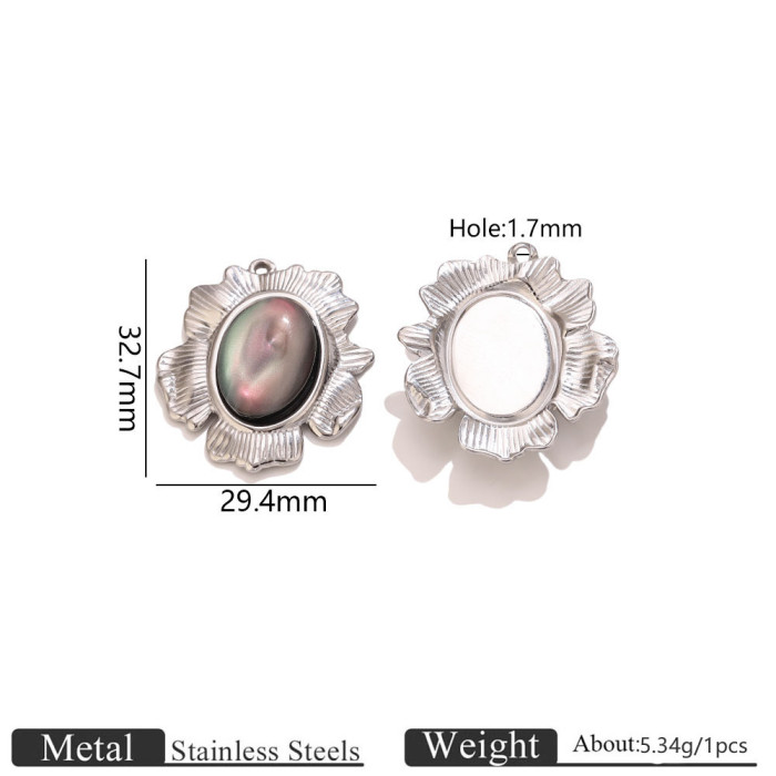 Sunflower Sun Heart Stainless Steel Pendant Charm, for DIY Necklace Making Vintage Niche Daily Wear and Gifts Wholesale