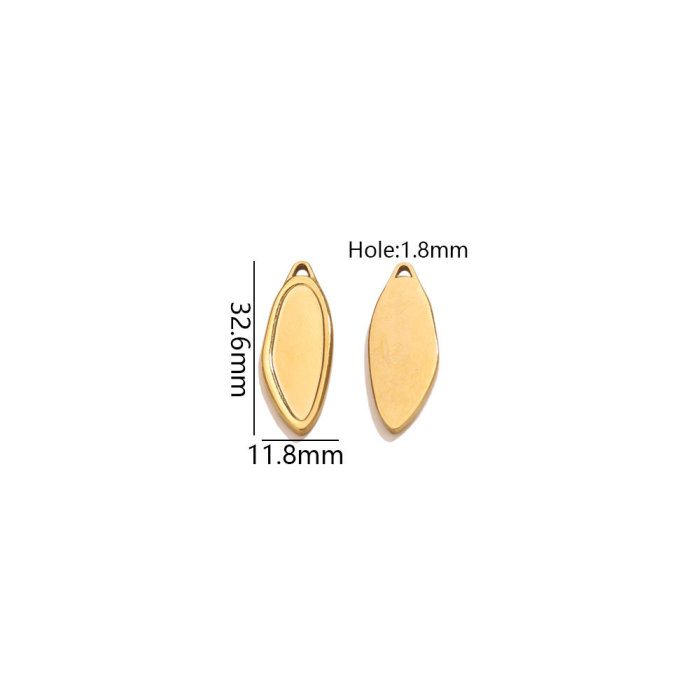 Heart Square Stainless Steel Pendant Charm, for DIY Earring & Bracelet & Necklace Making Daily Wear and Gifts Wholesale