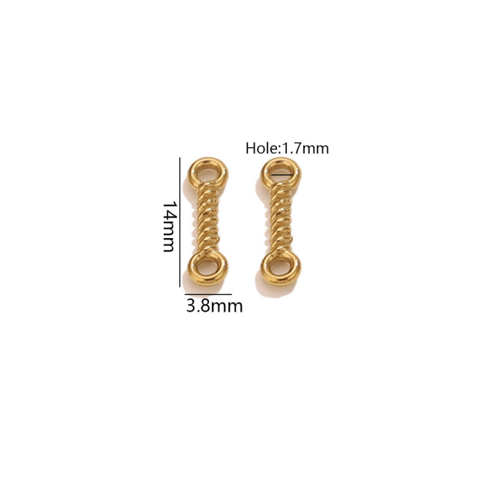 Geometric Koi Fish Vacuum Plated Stainless Steel Pendant Charm, for DIY Bracelet & Necklace Making Wholesale Fashion Jewelry